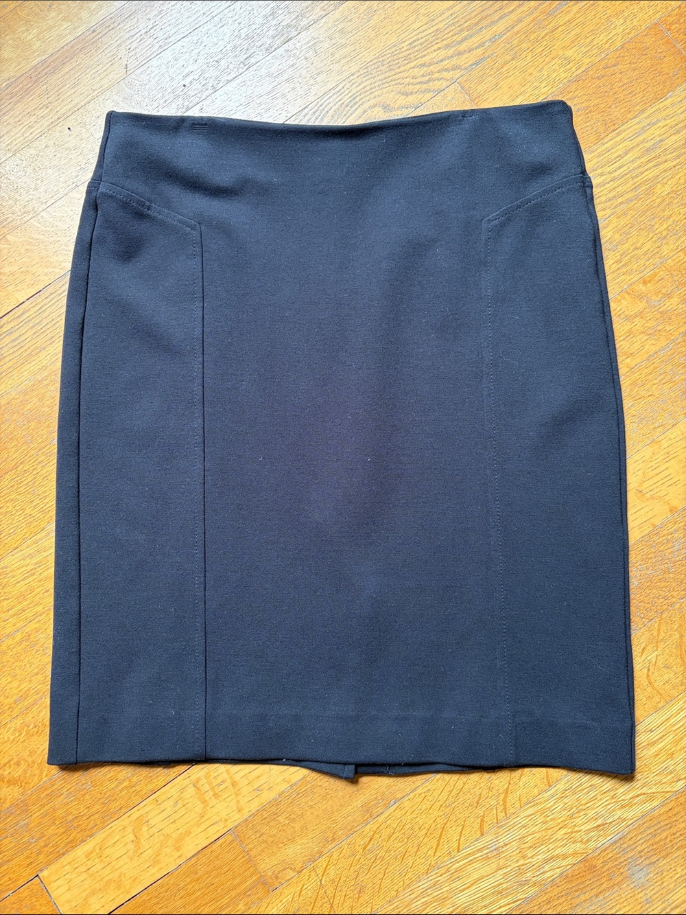 TALBOTS Black Ponte Pencil Skirt